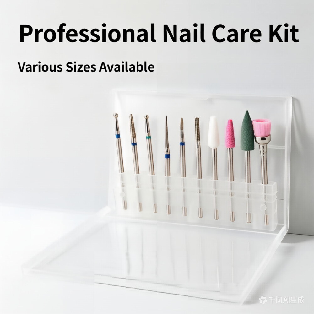 Nail Art Full Color - 10Pcs Professional Nail Drill Bits Diamond