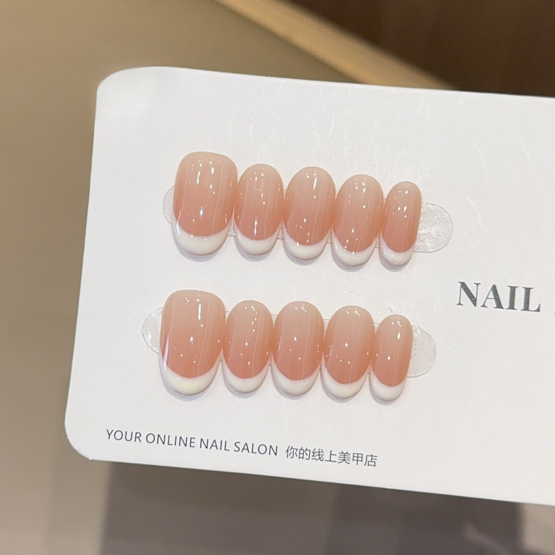Nail Art Full Color - 10pcs Solid Color Handmade Press on