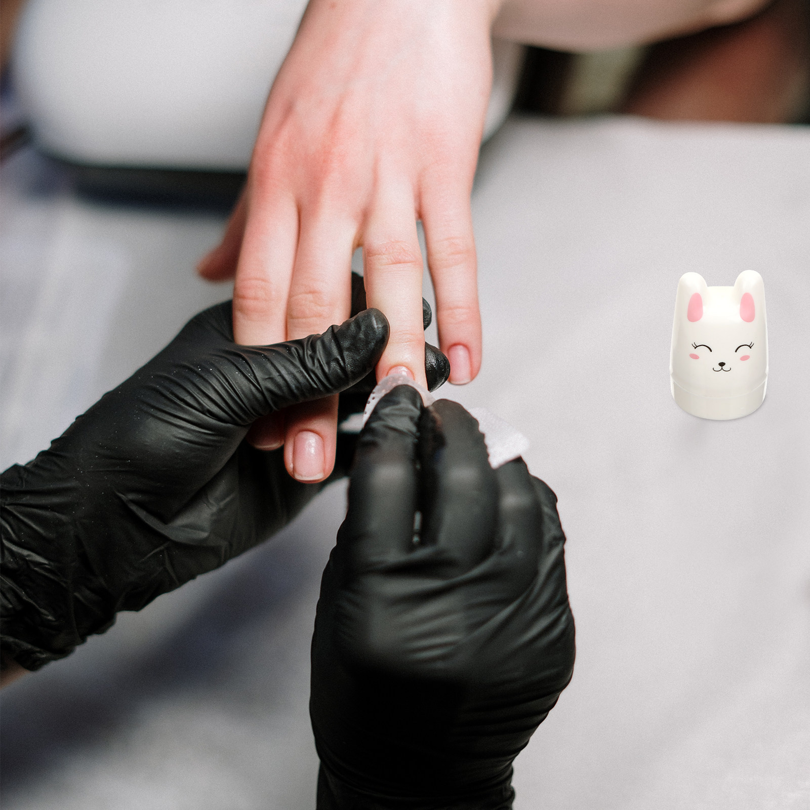 Nail Art Design - 2Pcs Bunny Shaped Nail Stamper Silicone