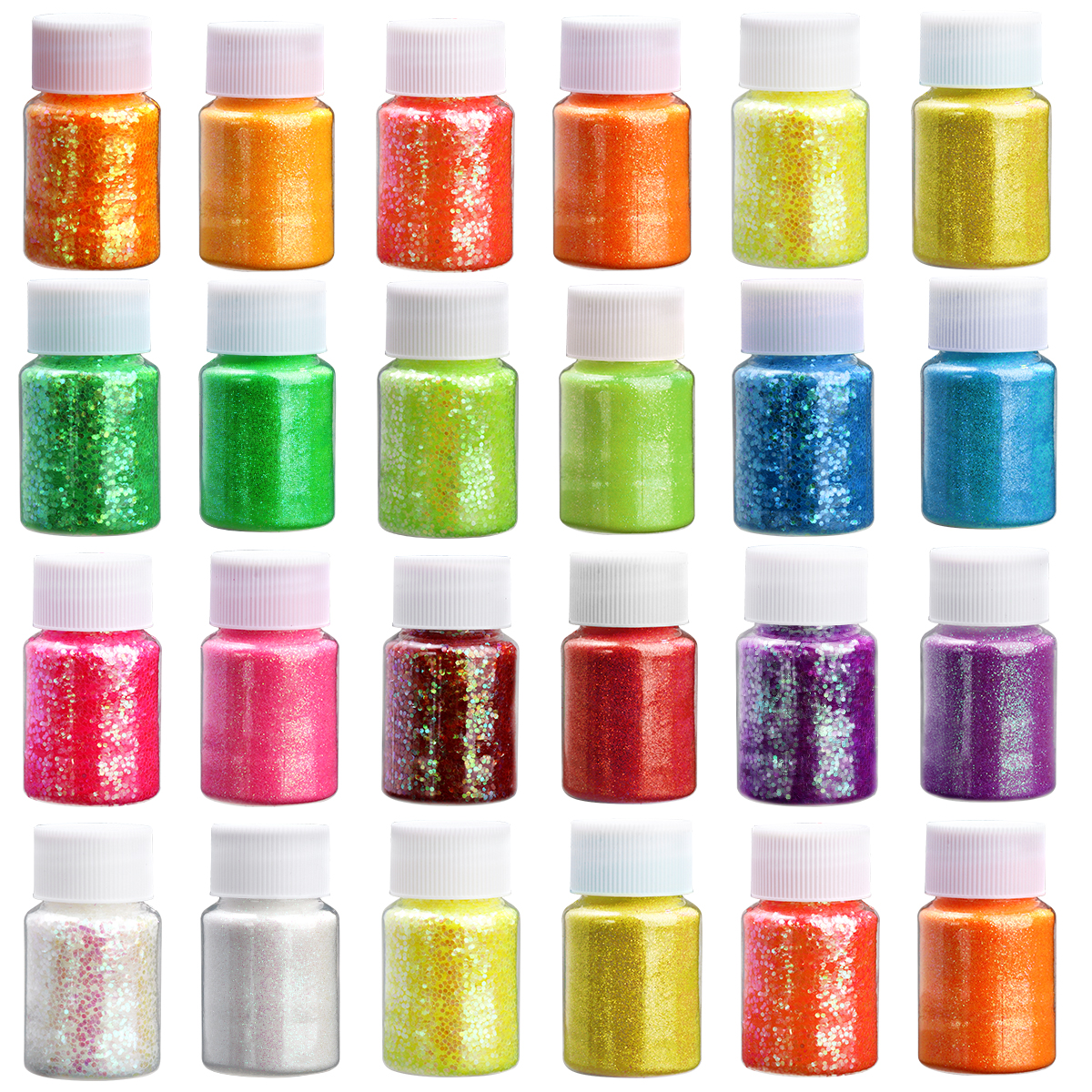 Nail Art Design - 30g/Bottle Holographic Colorful Hexagon Shape Chunky
