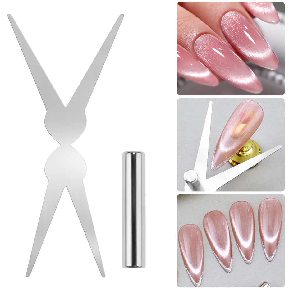 2pcs Cat Eye Magnet Set Double - Nail Art Full Color ulasan dan harga