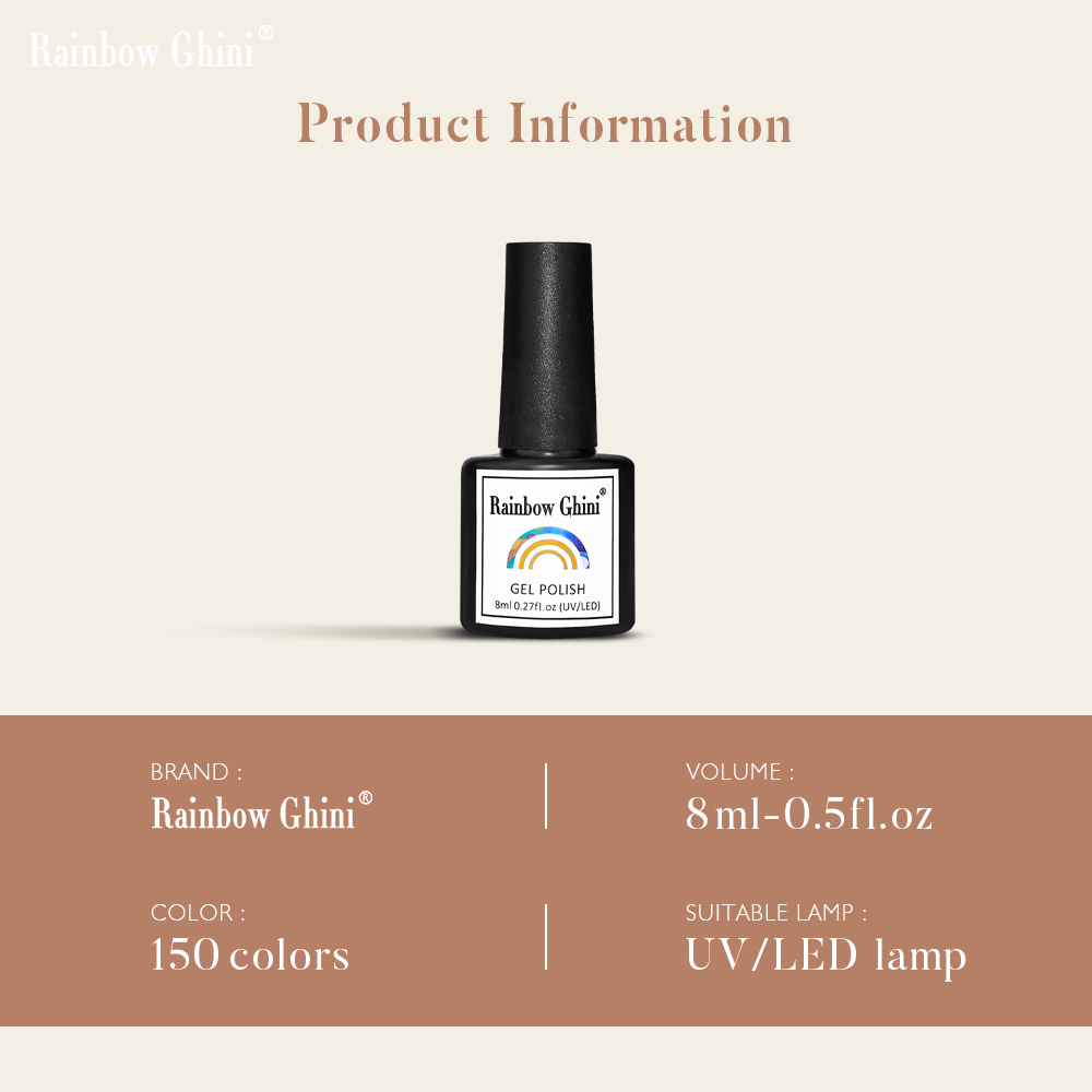 Rainbow Ghini 8ML Black Glitte - Nail Art Rainbow ulasan dan harga