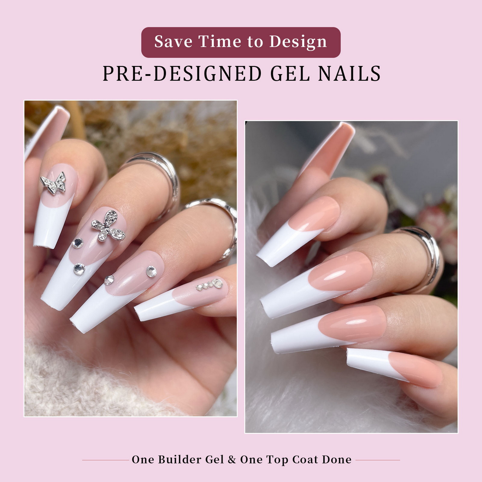 288Pcs Colorful French Tips Fa - Nail Art Full Color ulasan dan harga