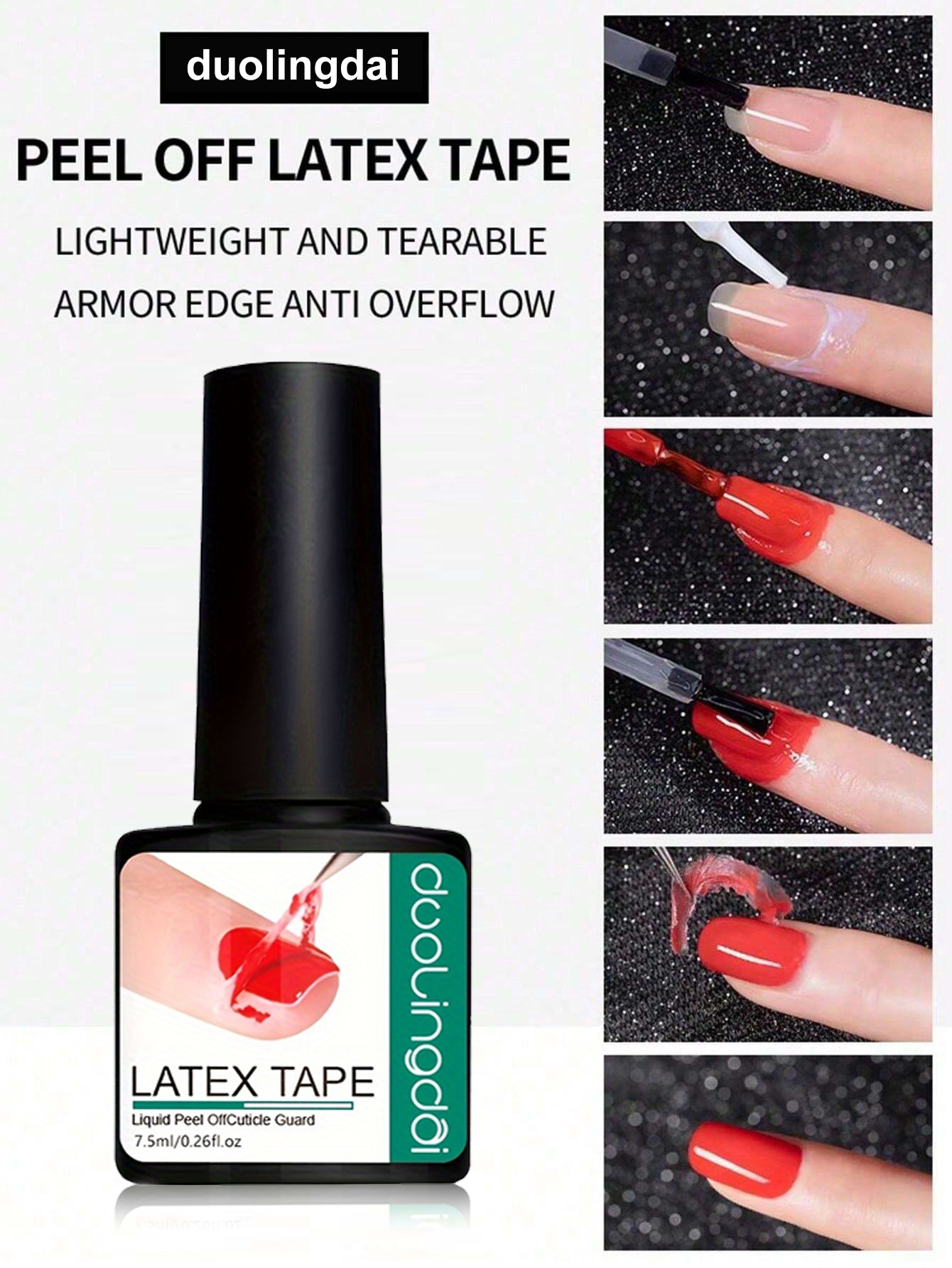 7.5ml Peel-Off Nail Barrier Li - Peel Off Base Coat ulasan dan harga