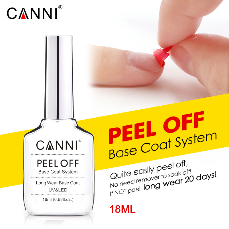 Canni 18ml Diamond Nowipe Top  - Peel Off Base Coat ulasan dan harga