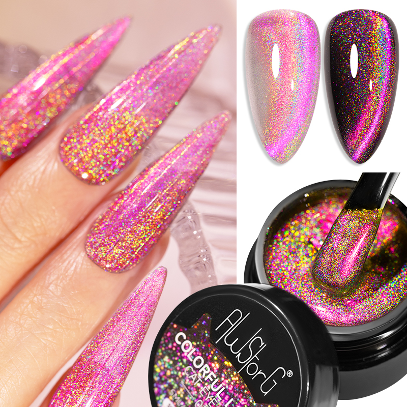 AWStorG 5ML Colorful Laser Cat - Nail Art Rainbow ulasan dan harga