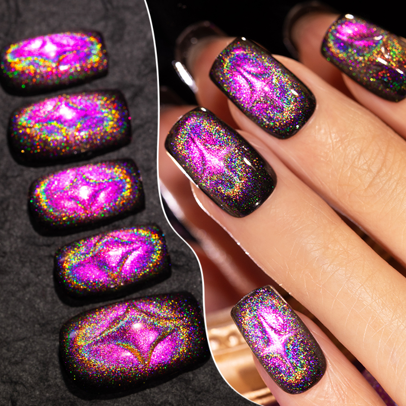 AWStorG 5ML Colorful Laser Cat - Nail Art Rainbow ulasan dan harga