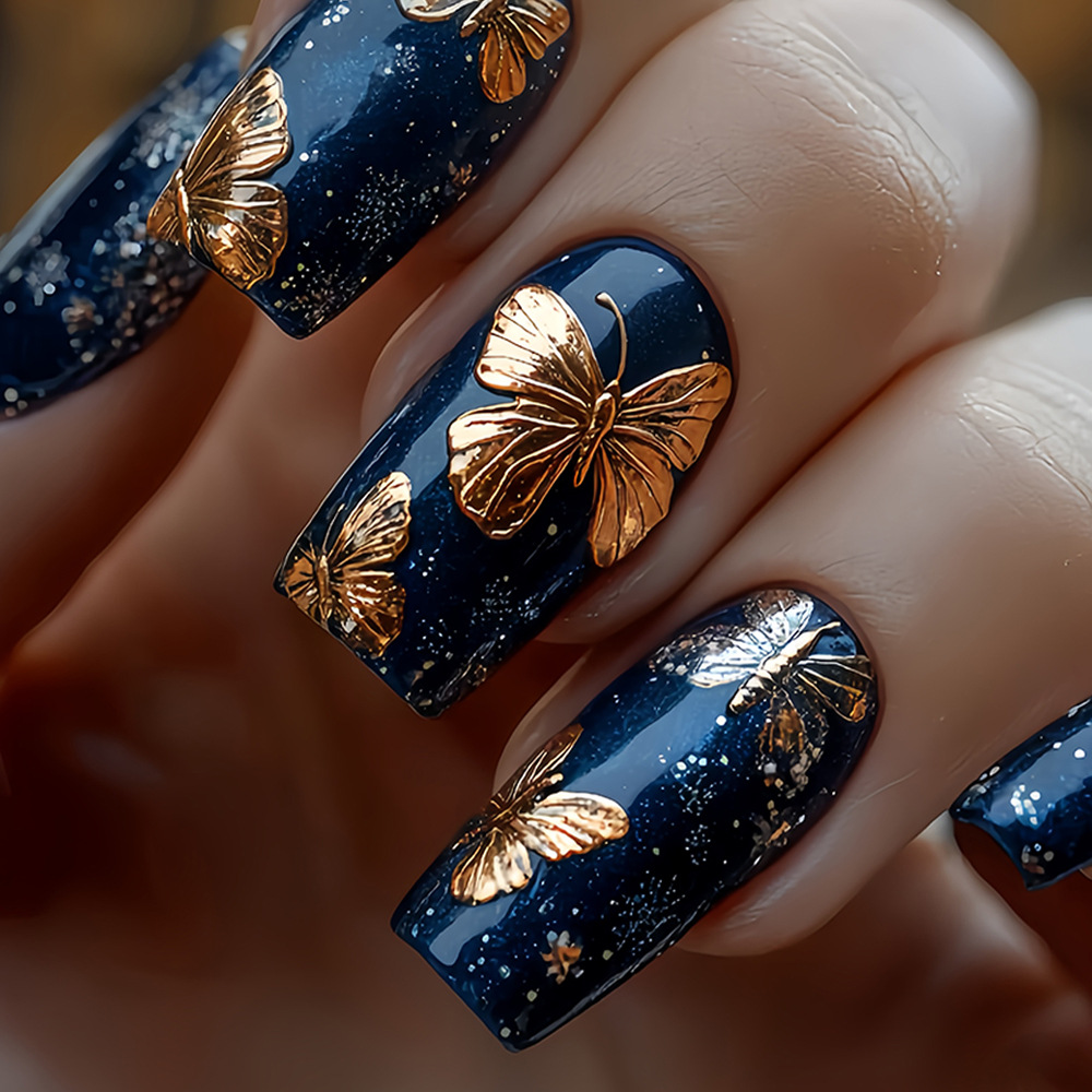Medium Square Almond Shaped We - Nail Art Design ulasan dan harga