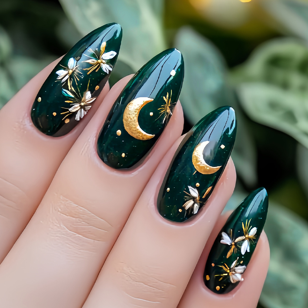 Medium Square Almond Shaped We - Nail Art Design ulasan dan harga