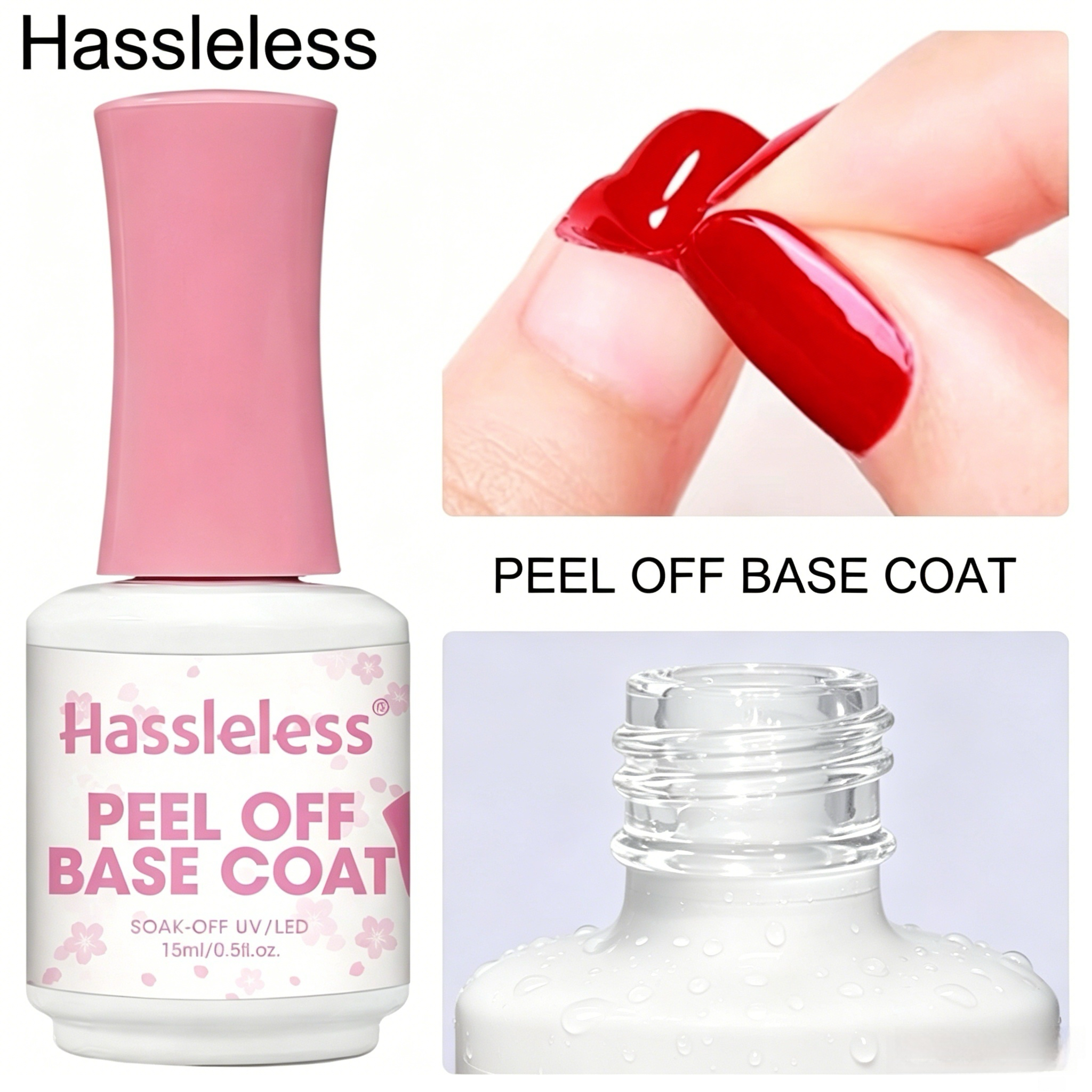 Hassleless 1pcs 15ml, peelable - Peel Off Base Coat ulasan dan harga