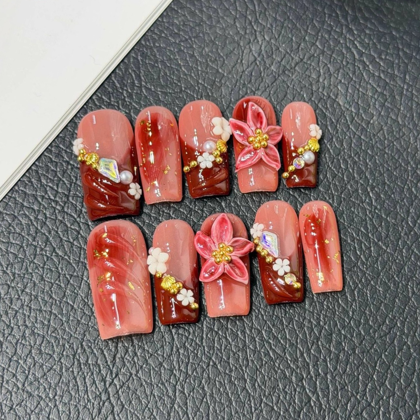 10Pcs French Ballet Handmade R - Nail Art Design ulasan dan harga