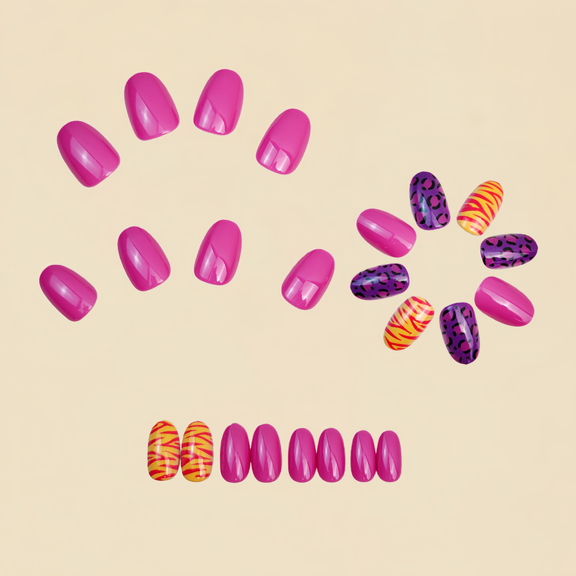 Short long fake nails for wome - Nail Art Design ulasan dan harga
