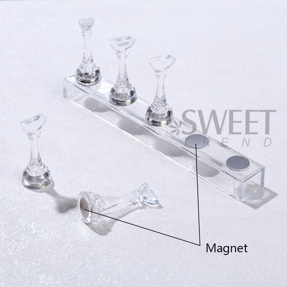 1 Set Chess Magnetic Fake Nail - Nail Art Full Color ulasan dan harga