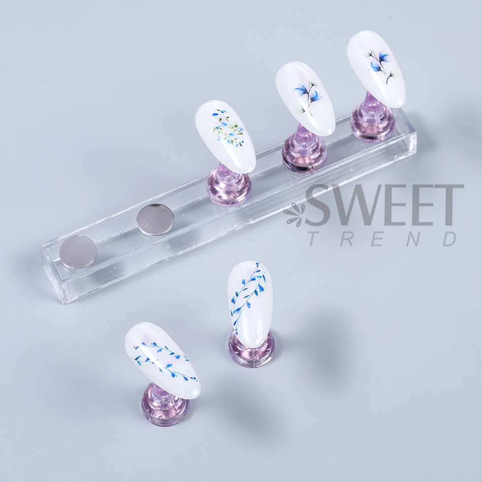 1 Set Chess Magnetic Fake Nail - Nail Art Full Color ulasan dan harga