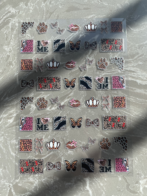 Mini Pvc Kawaii Pattern Poster - Nail Art Design ulasan dan harga