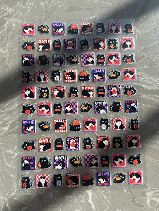 Mini Pvc Kawaii Pattern Poster - Nail Art Design ulasan dan harga