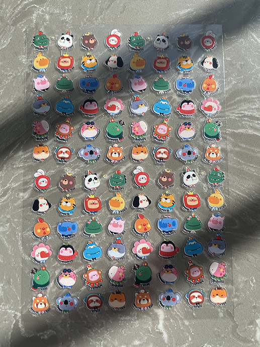 Mini Pvc Kawaii Pattern Poster - Nail Art Design ulasan dan harga