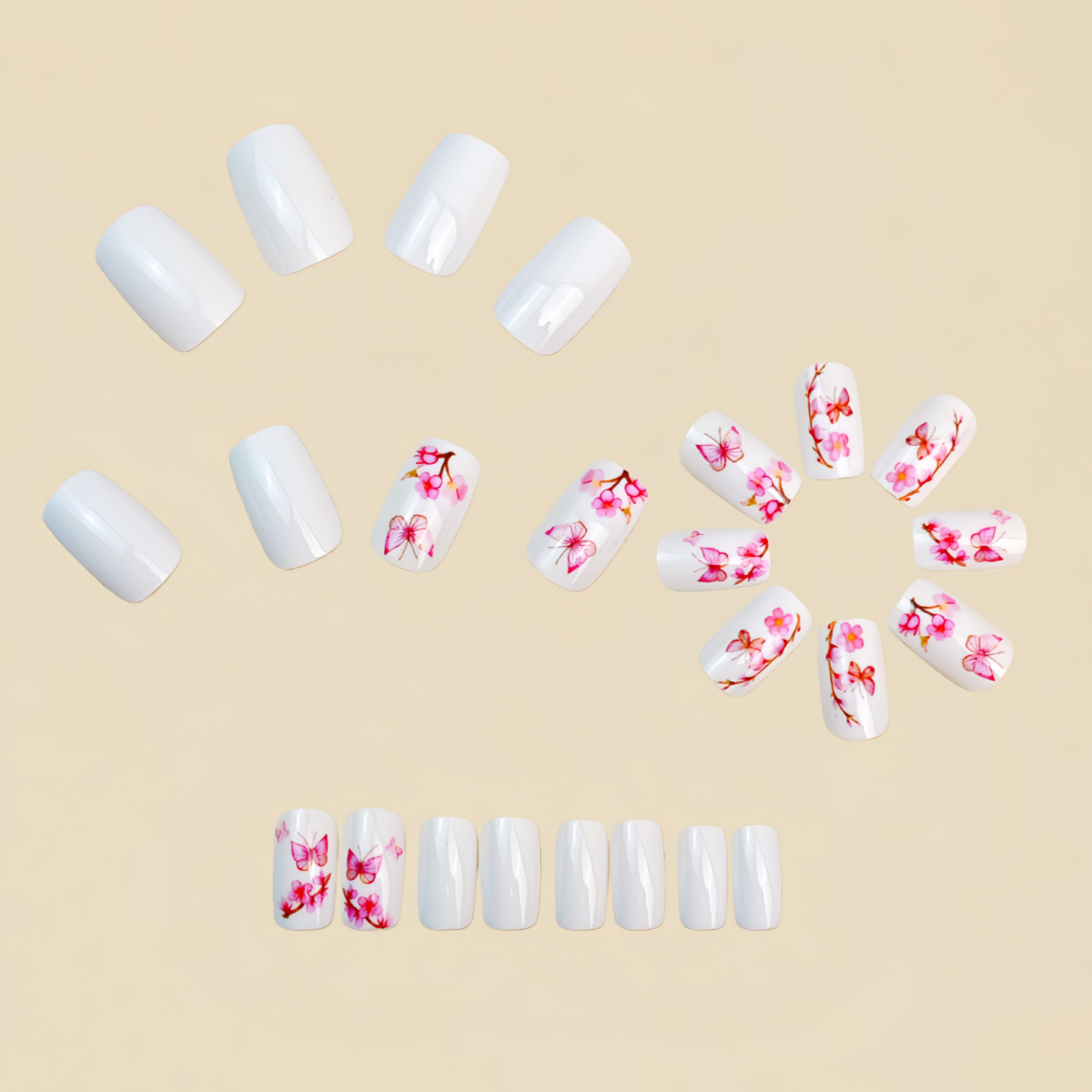 Medium fake nails for women gi - Nail Art Design ulasan dan harga