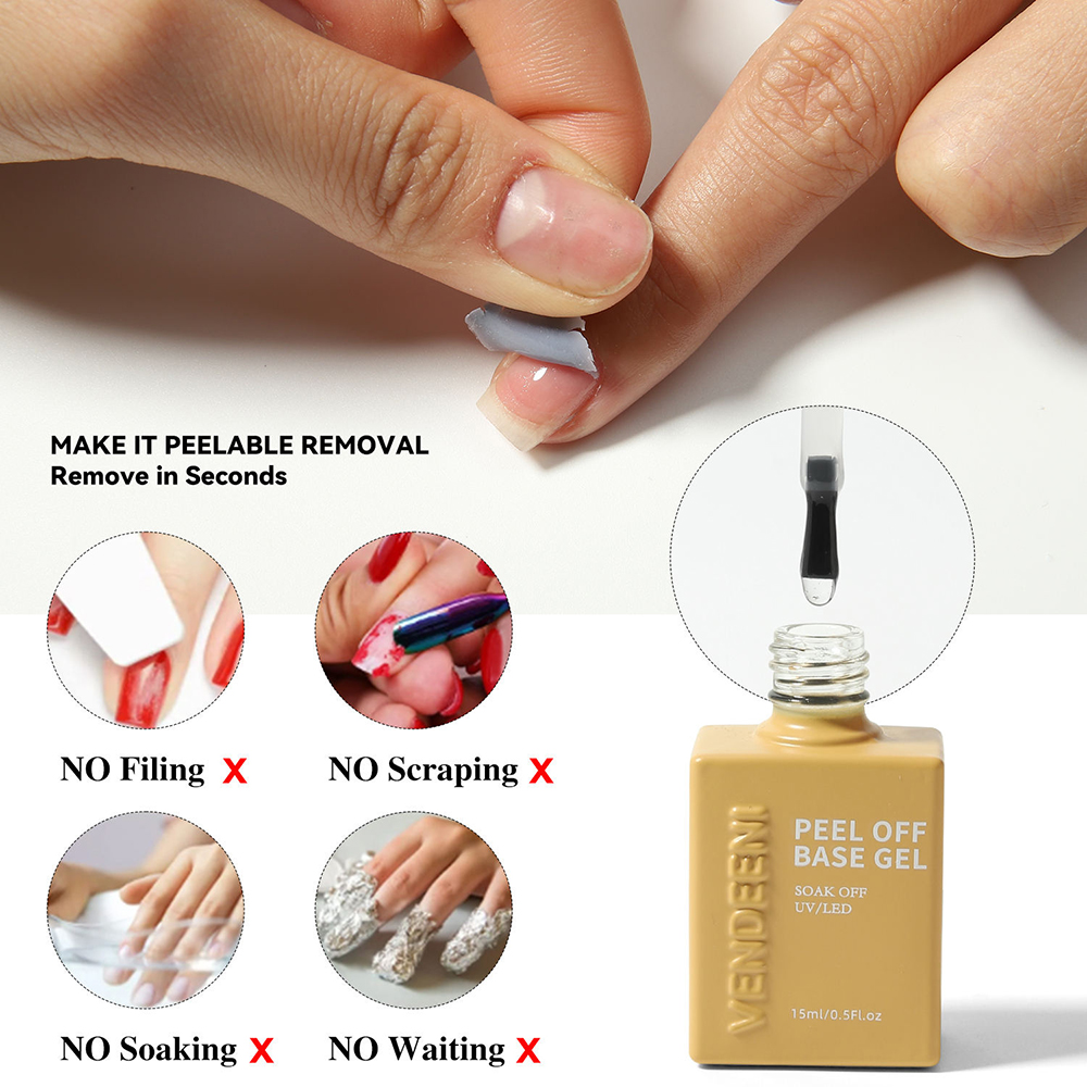 Vendeeni TPO HEMA FREE Easy Pe - Peel Off Base Coat ulasan dan harga