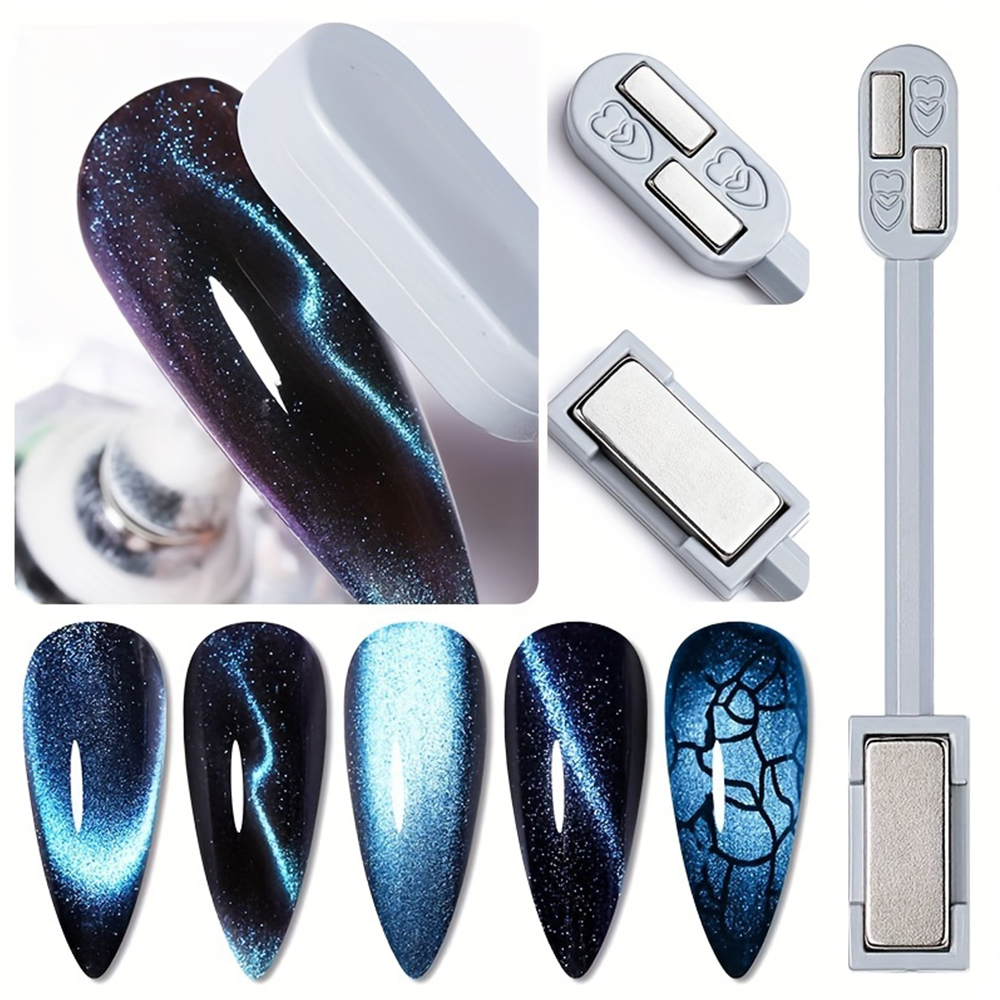 1/2Pcs Cat Eye Magnet Set for  - Nail Art Full Color ulasan dan harga