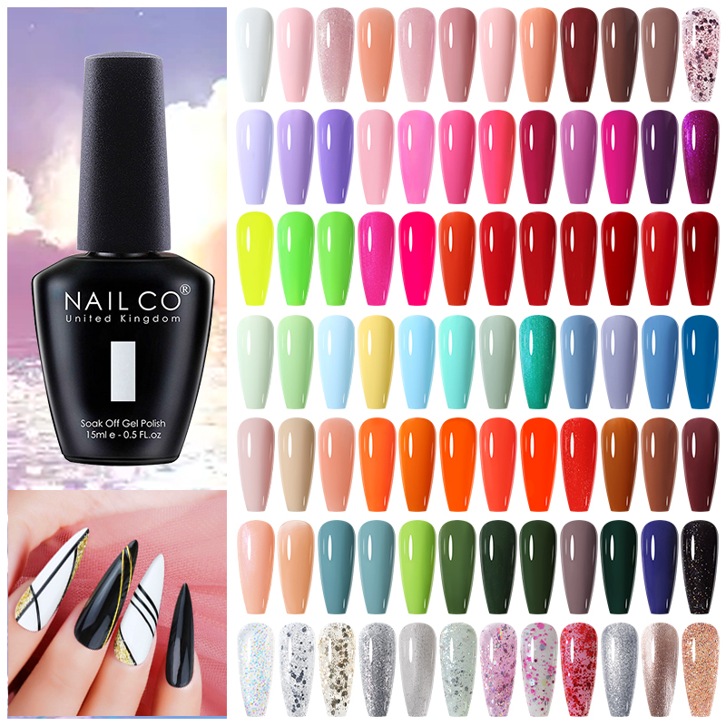 NAILCO 8Pcs/Set 15ML Gel DIY N - Nail Art Full Color ulasan dan harga