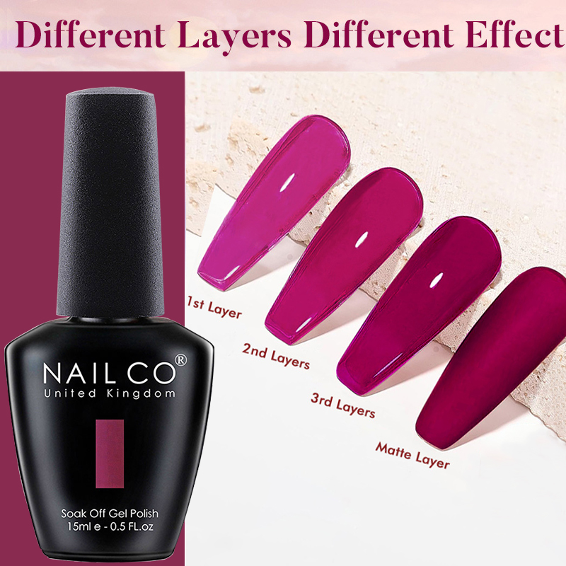 NAILCO 8Pcs/Set 15ML Gel DIY N - Nail Art Full Color ulasan dan harga