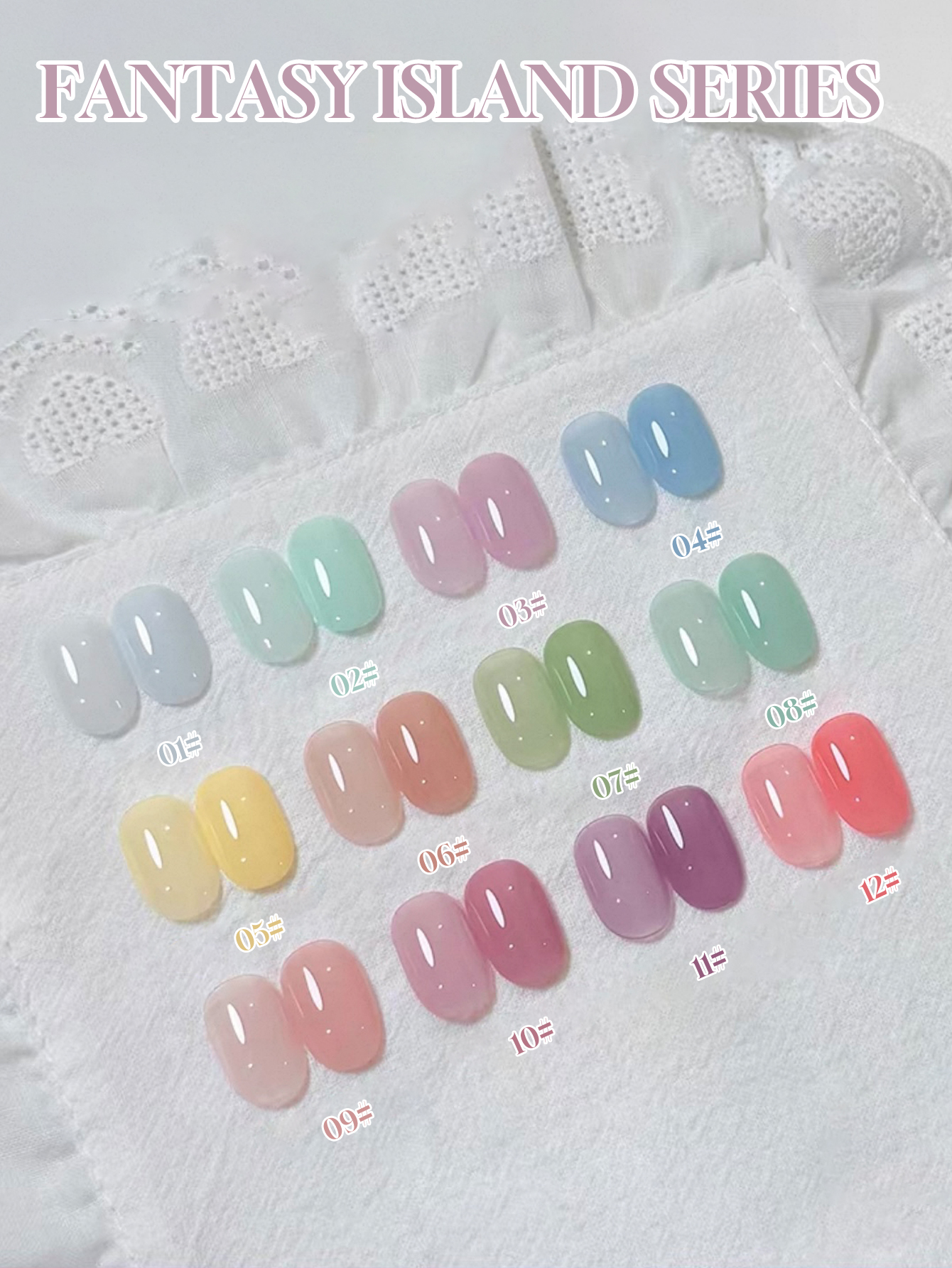 1/12pcs 2026 Spring and Summer - Nail Art Rainbow ulasan dan harga