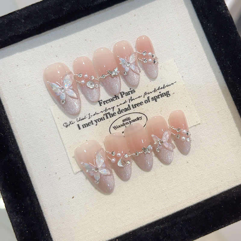 10Pcs Handmade Press on Nails  - Nail Art Design ulasan dan harga