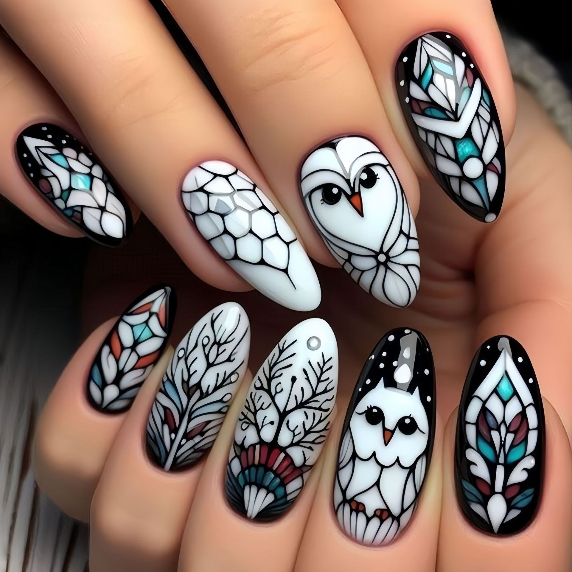 Medium long fake nails for wom - Nail Art Design ulasan dan harga