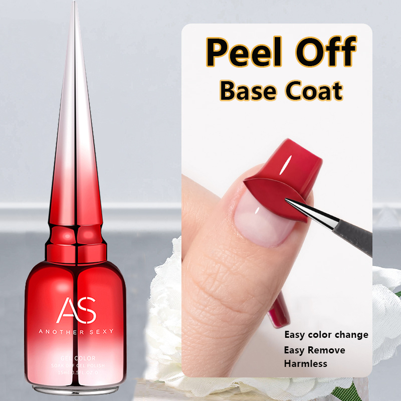 AS 15ml Peel Off Base Gel Long - Peel Off Base Coat ulasan dan harga