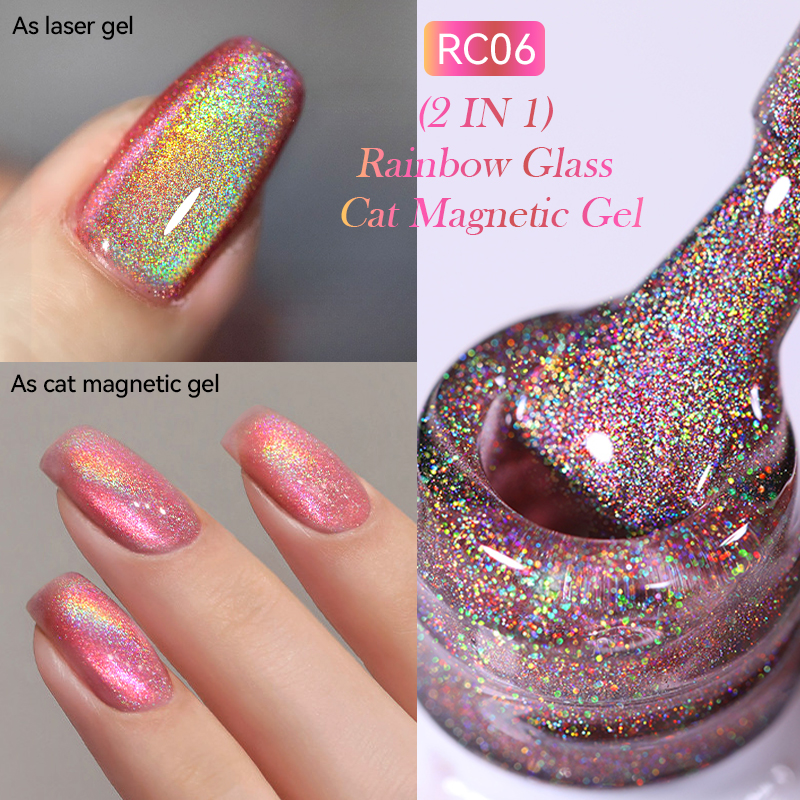 LILYCUTE 7ML Rainbow Red Glass - Nail Art Rainbow ulasan dan harga