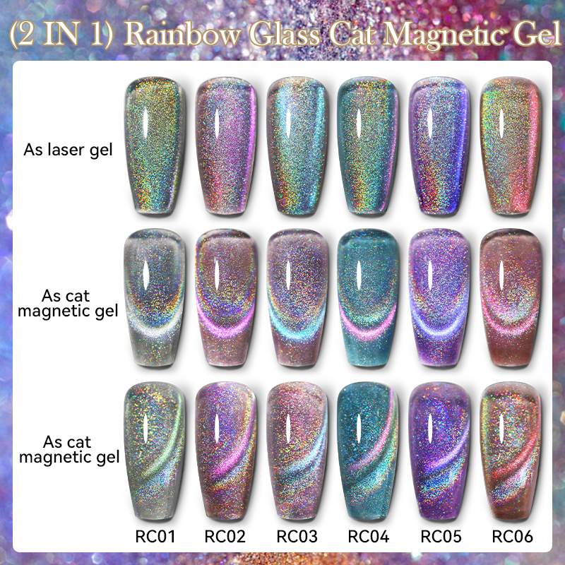 LILYCUTE 7ML Rainbow Red Glass - Nail Art Rainbow ulasan dan harga