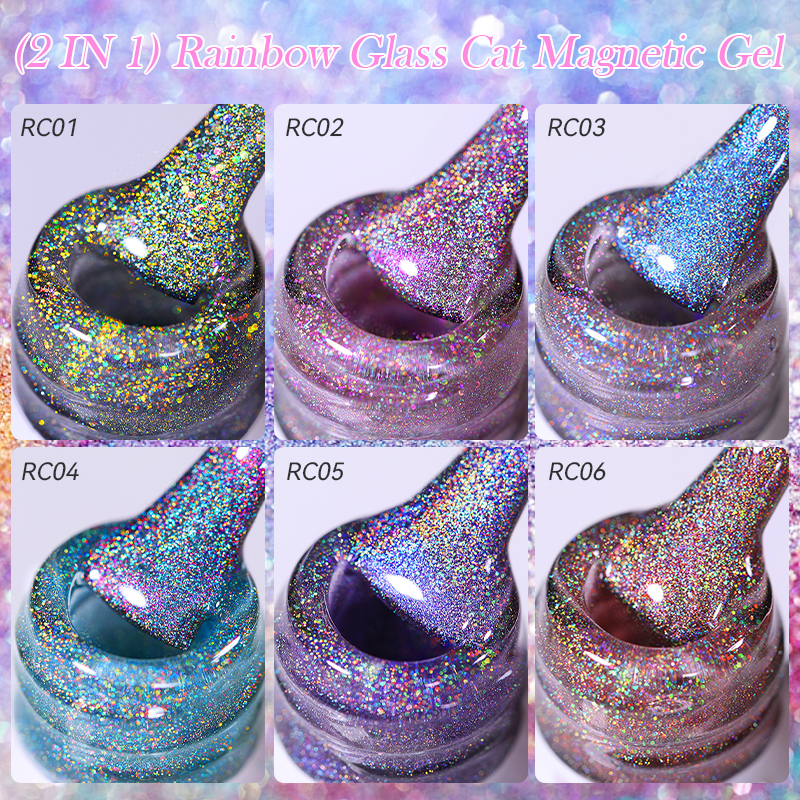 LILYCUTE 7ML Rainbow Red Glass - Nail Art Rainbow ulasan dan harga