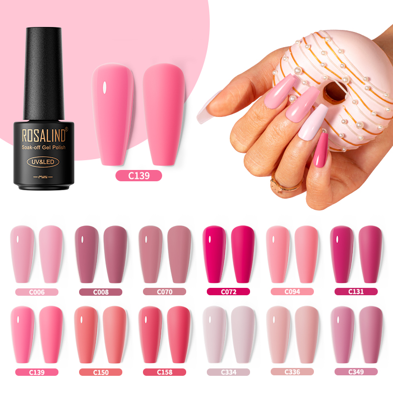 ROSALIND Multi-Colors Nail Gel - Peel Off Base Coat ulasan dan harga