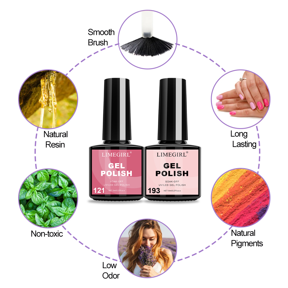 Limegirl Nail Gel Polish Set w - Nail Art Full Color ulasan dan harga