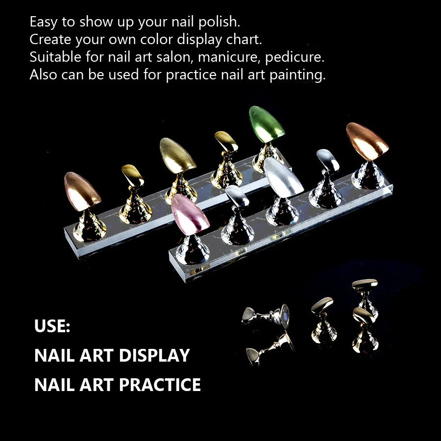 5Pcs Nail Art Practice Display - Nail Art Full Color ulasan dan harga