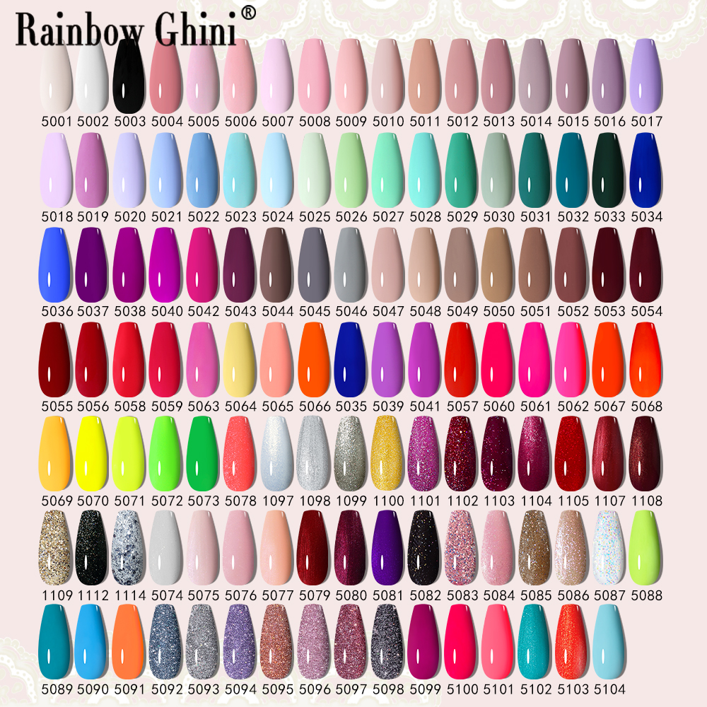 Rainbow Ghini 118 Colors 15ml  - Nail Art Rainbow ulasan dan harga