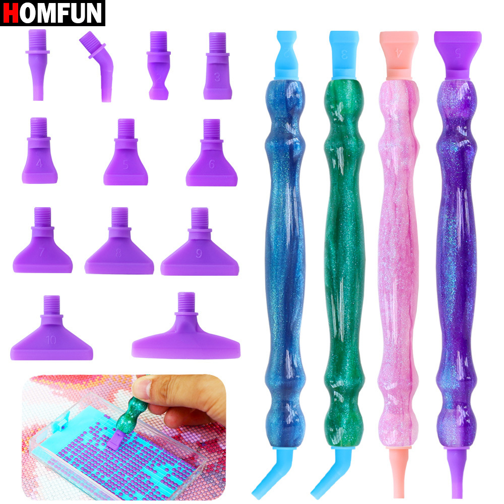 HOMFUN 5D Diamond Painting Pen - Nail Art Full Color ulasan dan harga