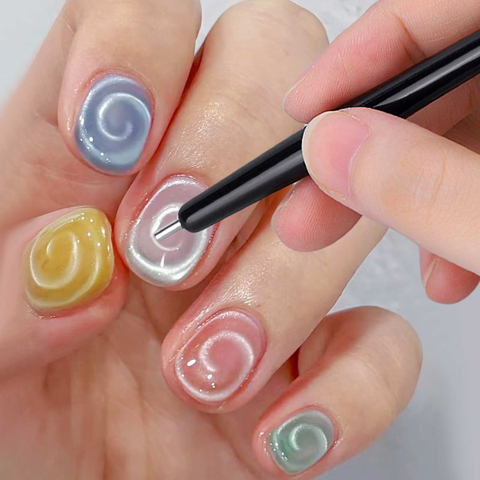 14pcs Cat Eye Nail Magnet Set  - Nail Art Full Color ulasan dan harga