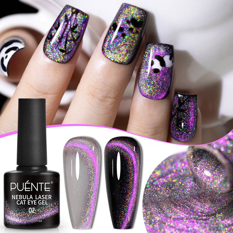 PUENTE 7.5ML Sparkling Pinkish - Nail Art Rainbow ulasan dan harga