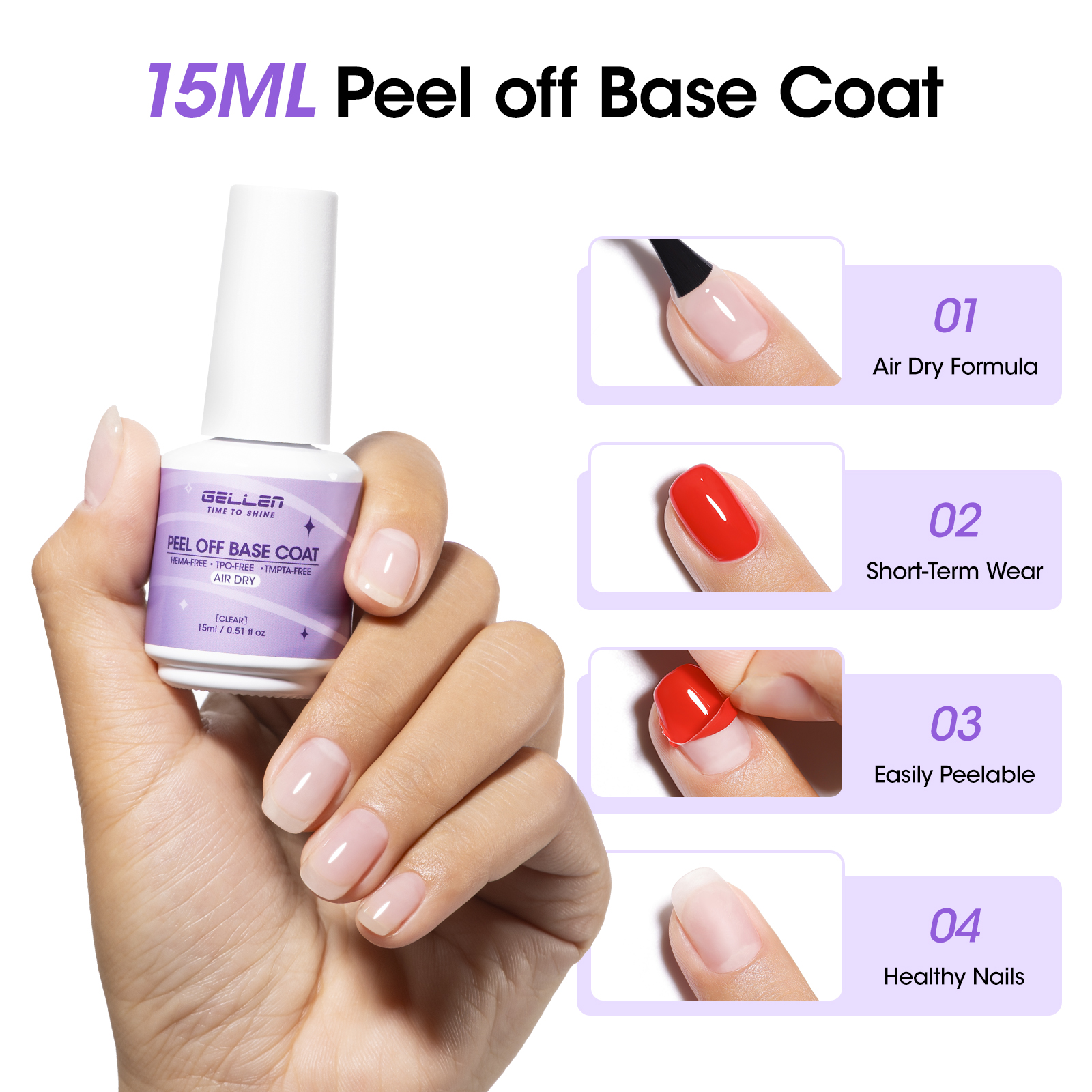 GELLEN Peelable Base Coat Quic - Peel Off Base Coat ulasan dan harga